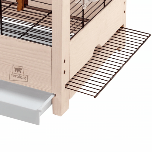 Visuel 3 du produit Cage pour oiseau avec armature en bois certifié FSC® Ferplast Giuletta 6 - 81 x 41 x h 64 cm