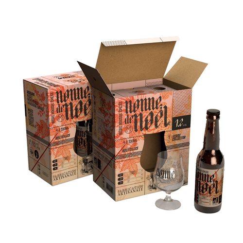 Visuel 1 du produit Coffret Nonne bio + 1 verre Nonne  - 4 x 33 cl