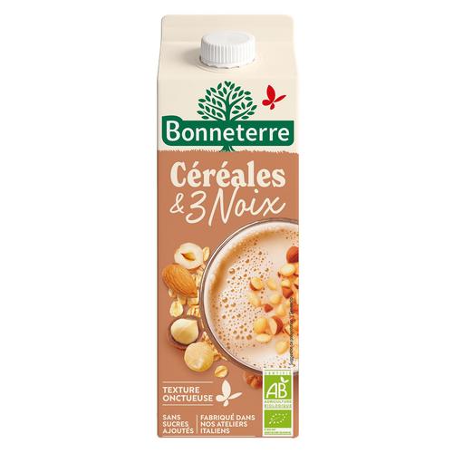 Visuel 1 du produit Boisson bio aux céréales et 3 noix Bonneterre - 1 L