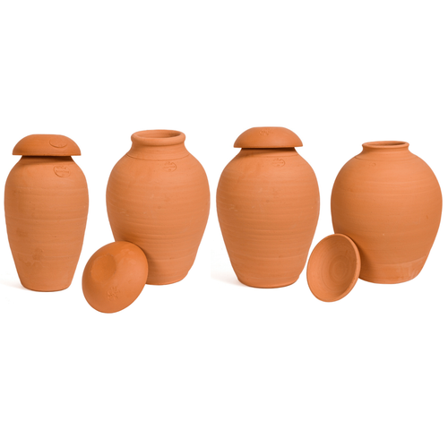 Visuel 1 du produit Ollas coloris orange en terre cuite - Poterie Jamet