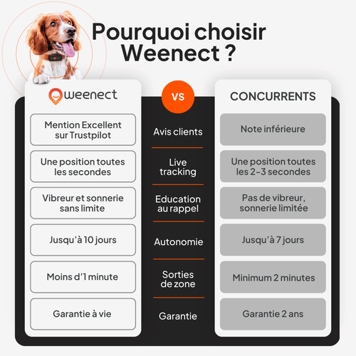 Visuel 8 du produit Collier GPS pour chien coloris noir Weenect