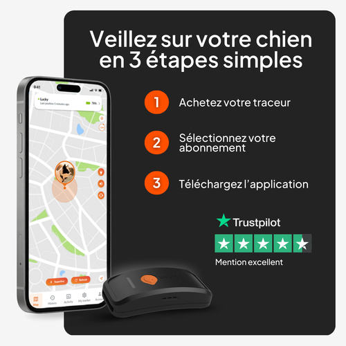 Visuel 7 du produit Traceur GPS pour chien coloris noir sans collier Weenect XT