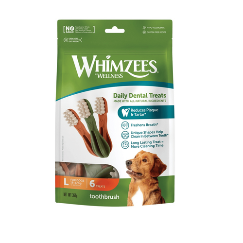 Visuel 1 du produit Brosses à dents pour chien Whimzees taille L - lot de 6