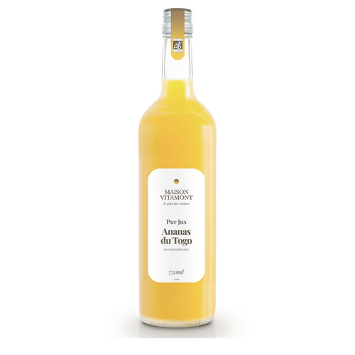 Visuel 1 du produit Pur jus ananas du Togo bio Vitamont – 75 cl