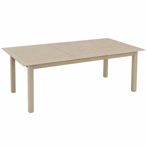 Visuel 1 du produit Table balcon coloris beige en aluminium Caméline II - 110 x 170 x 70 cm