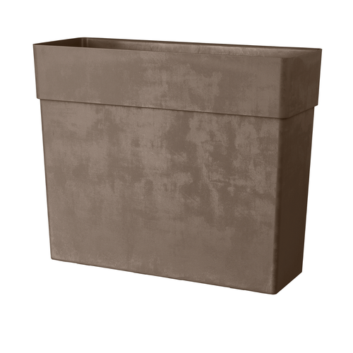 Visuel 1 du produit Muret haut en plastique injecté camel Deroma Like R - 78 x 29,5 x 65 cm