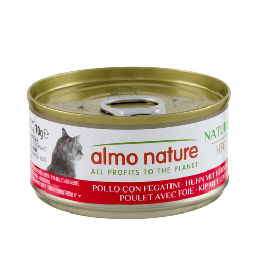 Visuel 1 du produit Pâtée pour chat HFC Jelly au poulet et foie Almo Nature - 70 g
