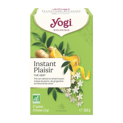 Visuel 1 du produit Yogi Instant Plaisir Thé Vert Bio – 17 sachets