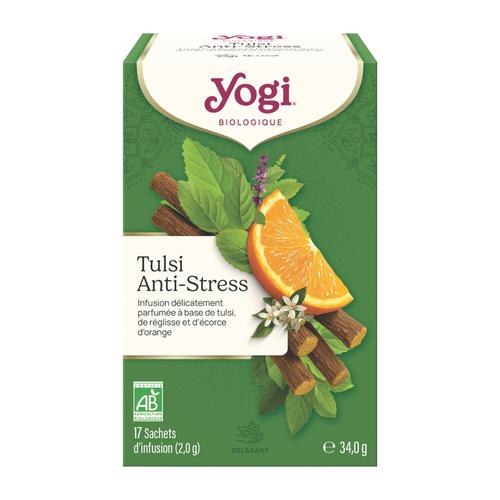 Visuel 1 du produit Yogi Tulsi Anti-Stress Bio - 17 sachets
