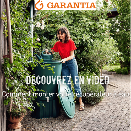 Capture vidéo du produit Récupérateur à eau Garancia - 300 L Taupe