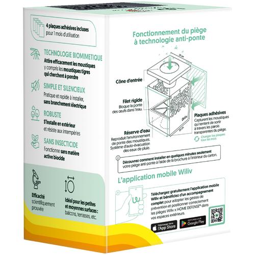 Visuel 9 du produit Piège anti-moustique anti-ponte WILIV x HOME DEFENSE®