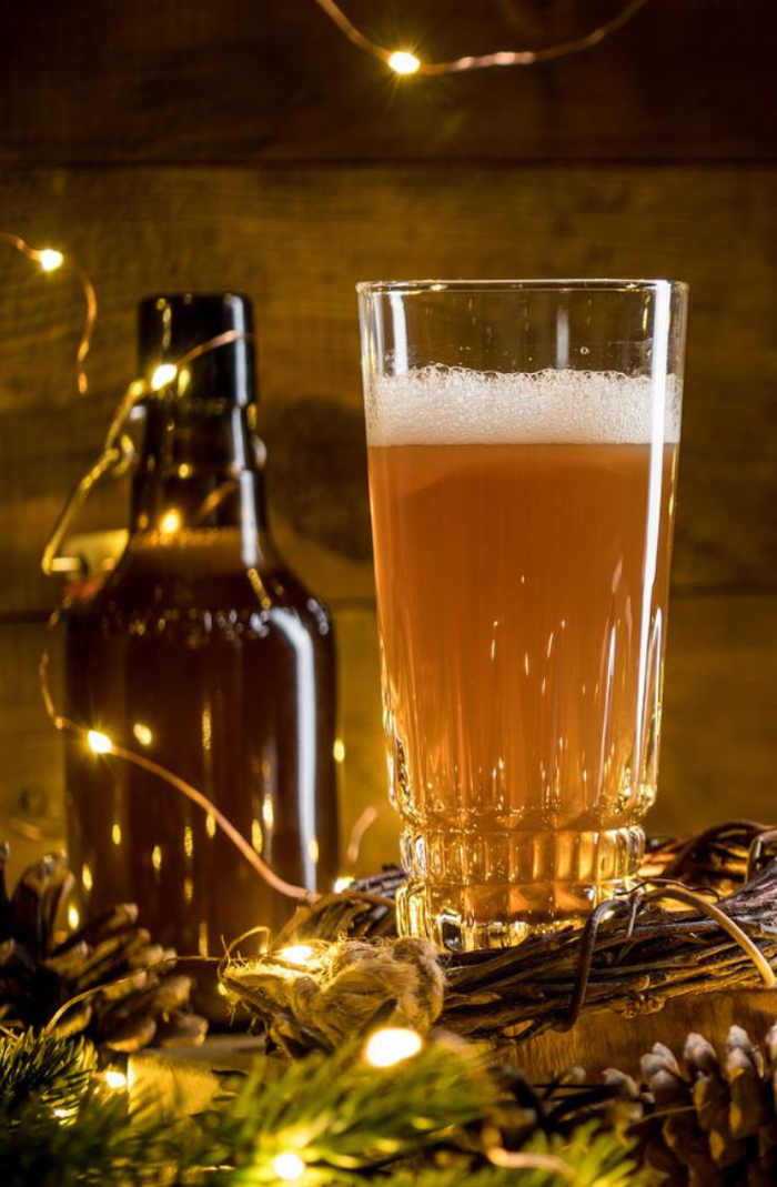 Bière blonde de Noël