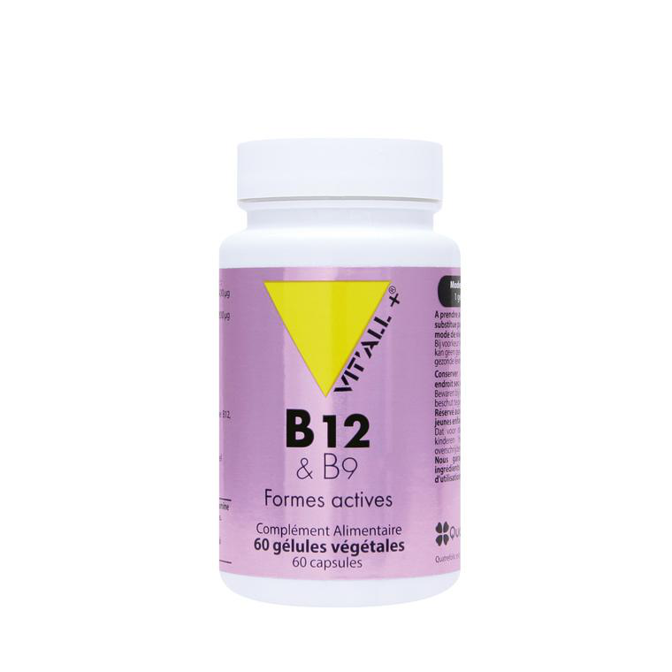 Complexe de vitamines B12 et B9 vit’all + en format de 60 gélules
