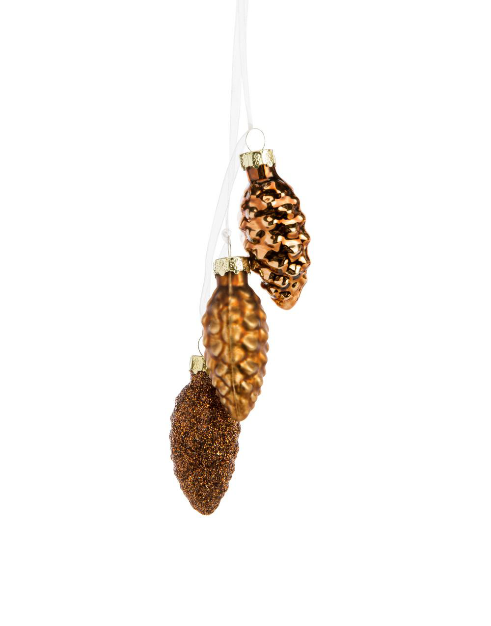 Décorations De Noël En Forme De Gland Avec Animaux De La Forêt - Lot De 6 En Résine 3D - Suspension Pour Sapin Ou Intérieur