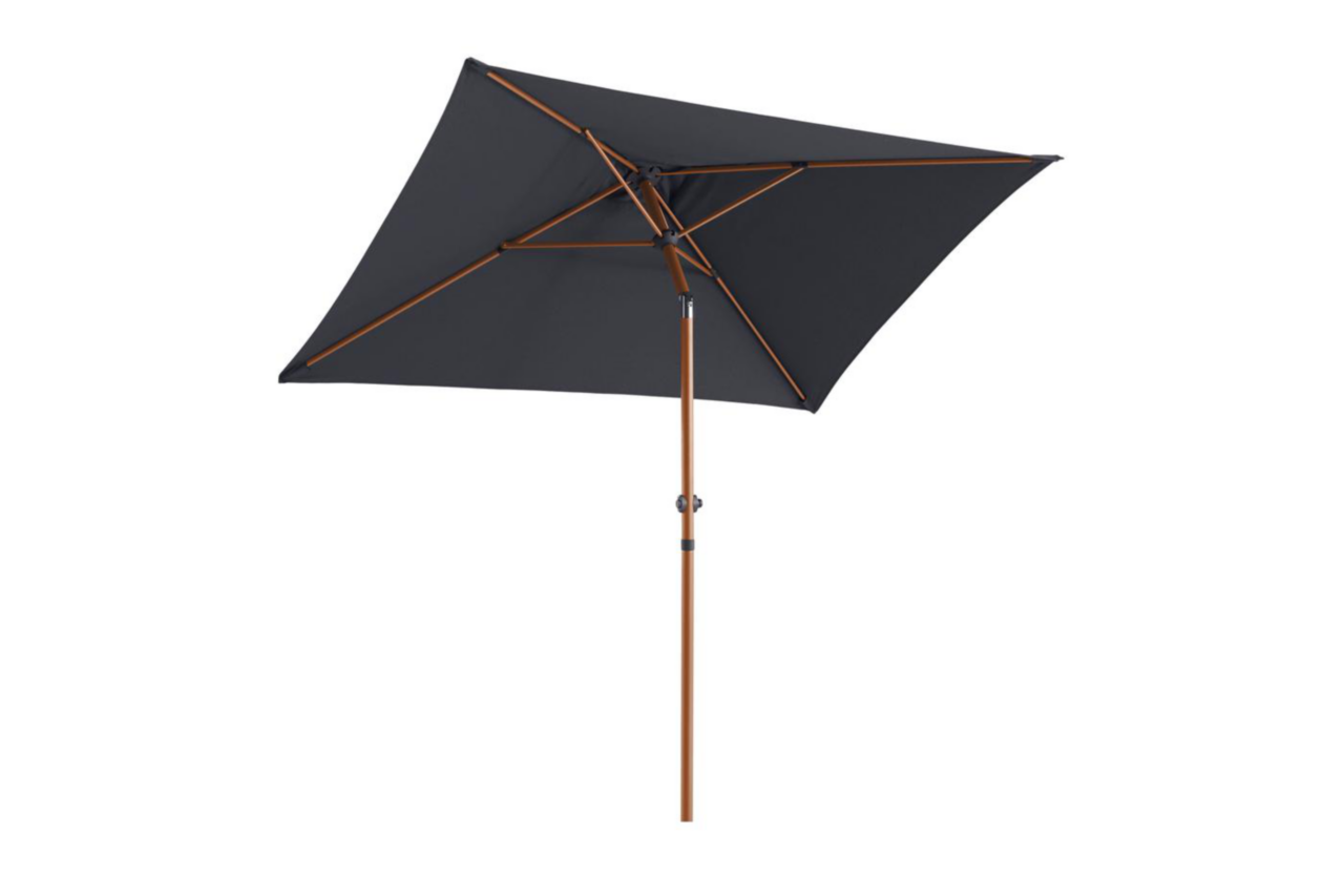 Parasol Rectangulaire 2x1.25m Avec Housse De Protection Gris - FR