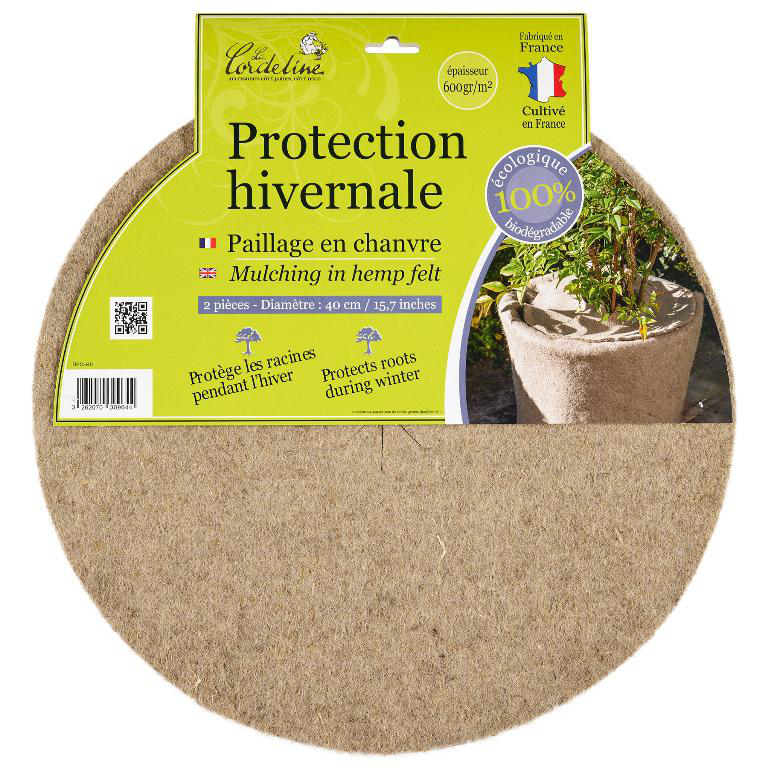 Lot 8 Disques Paillage Coco – 4x 30cm Et 4x 20cm, Protection Racines Contre Le Gel, Biodégradable - 6