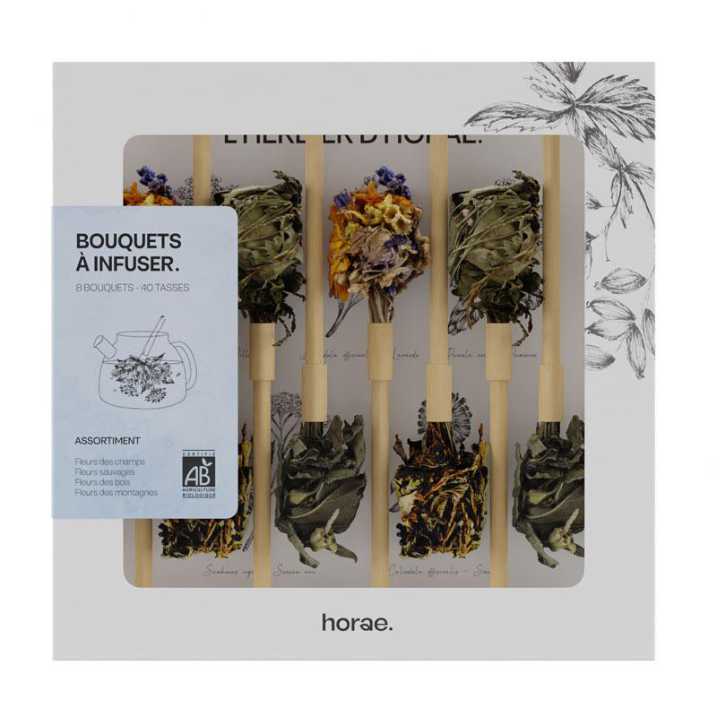 Bouquets à infuser bio Horae coffret assortiment x 8 botanic® — free download