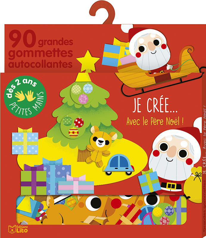 500 Étiquettes Autocollantes Noël - 12 Motifs (Père Noël, Sapin...), Rouleaux Pour Emballage Cadeaux