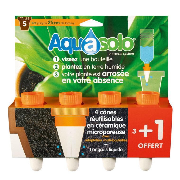 Système D’arrosage Hozelock Aquasolo – Lot De 4 Pour Plantes En Pot (compatible Bouteilles 0,5L à 2L)