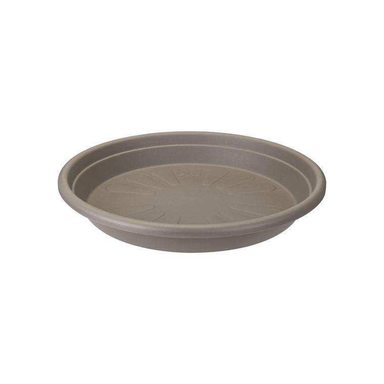 Soucoupe Ronde 40cm Diamètre Taupe - Bac D'Égouttement Pour Pot De Fleur