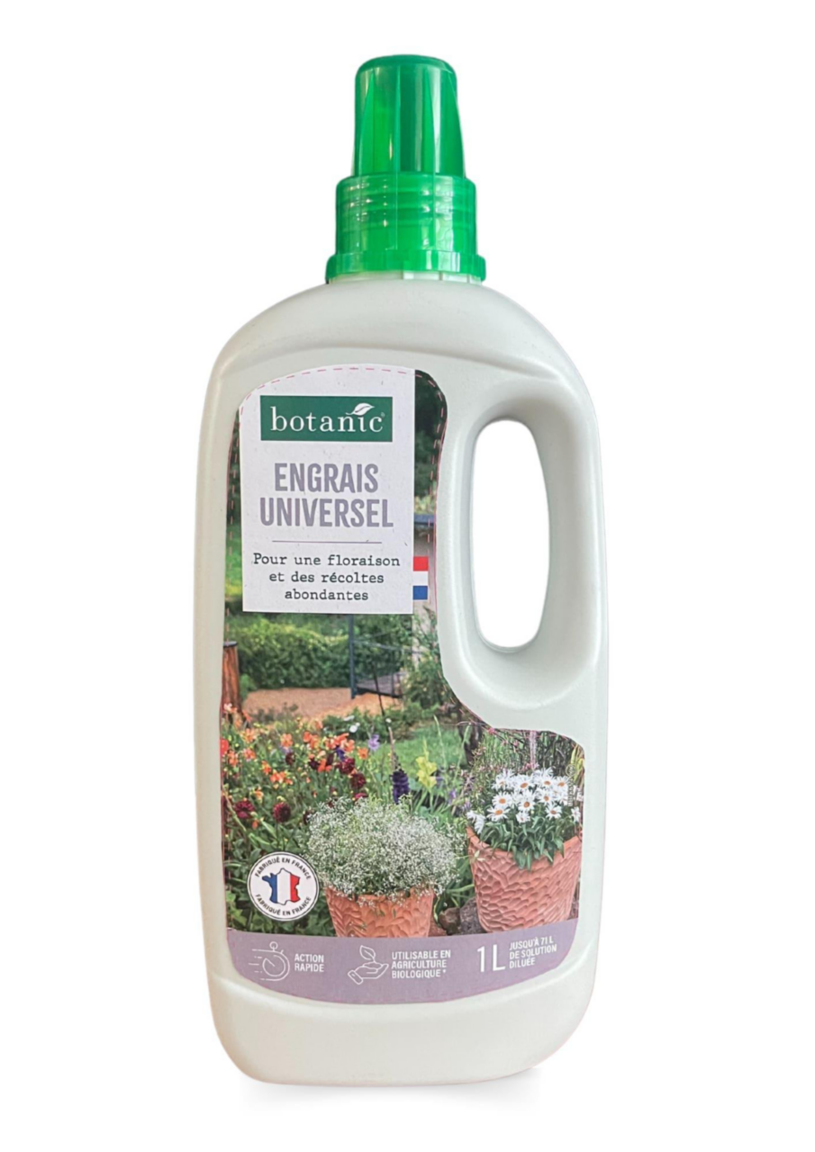 Engrais Universel Power Plant 500 Ml - 100% Origine Végétale, Utilisable En Agriculture Biologique, Pour 100 Litres