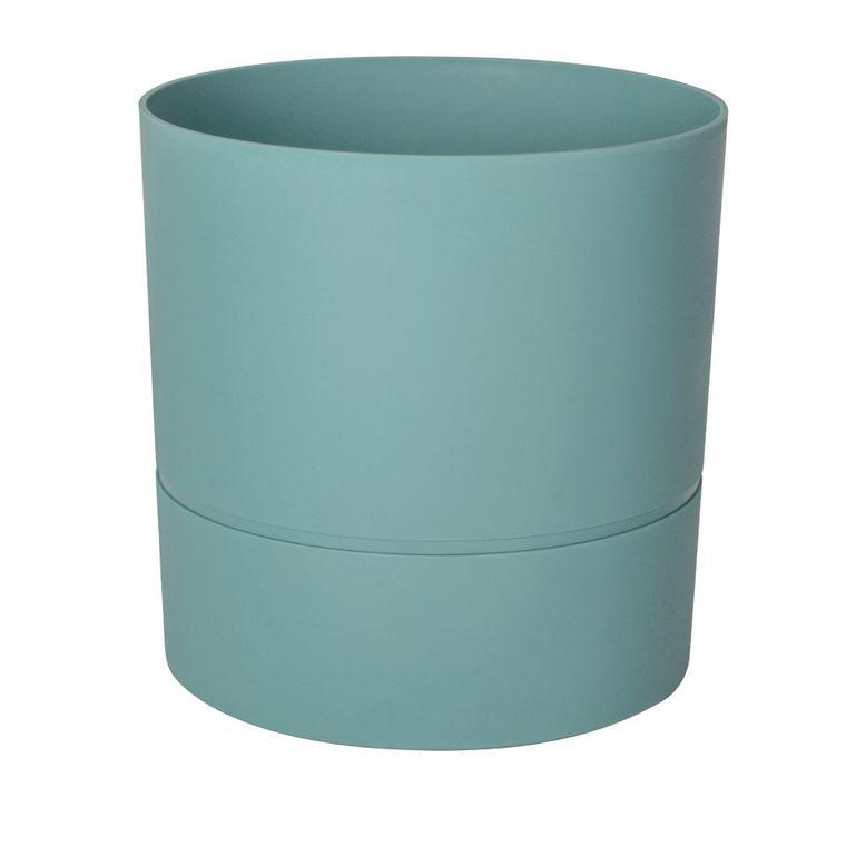 EDA - Cuvette carrée 8l en blanc ceruse - Accessoire esthétique pour