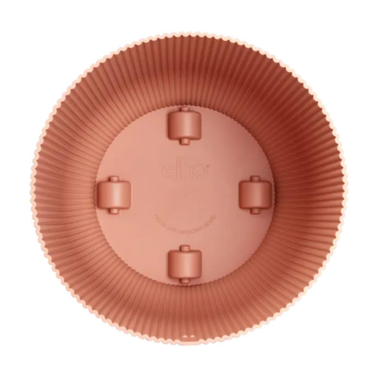 Cache-pot Rond Tubo P 1,2L – Avec Soucoupe – Design Minimaliste – Couleur Marsala