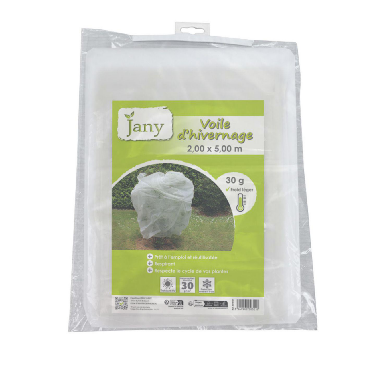 Voile D'Hivernage Plantes 17g/m² 20m² (2x10m) - Protection Gel, Nuisibles Et Mauvaises Herbes - Respirant UV
