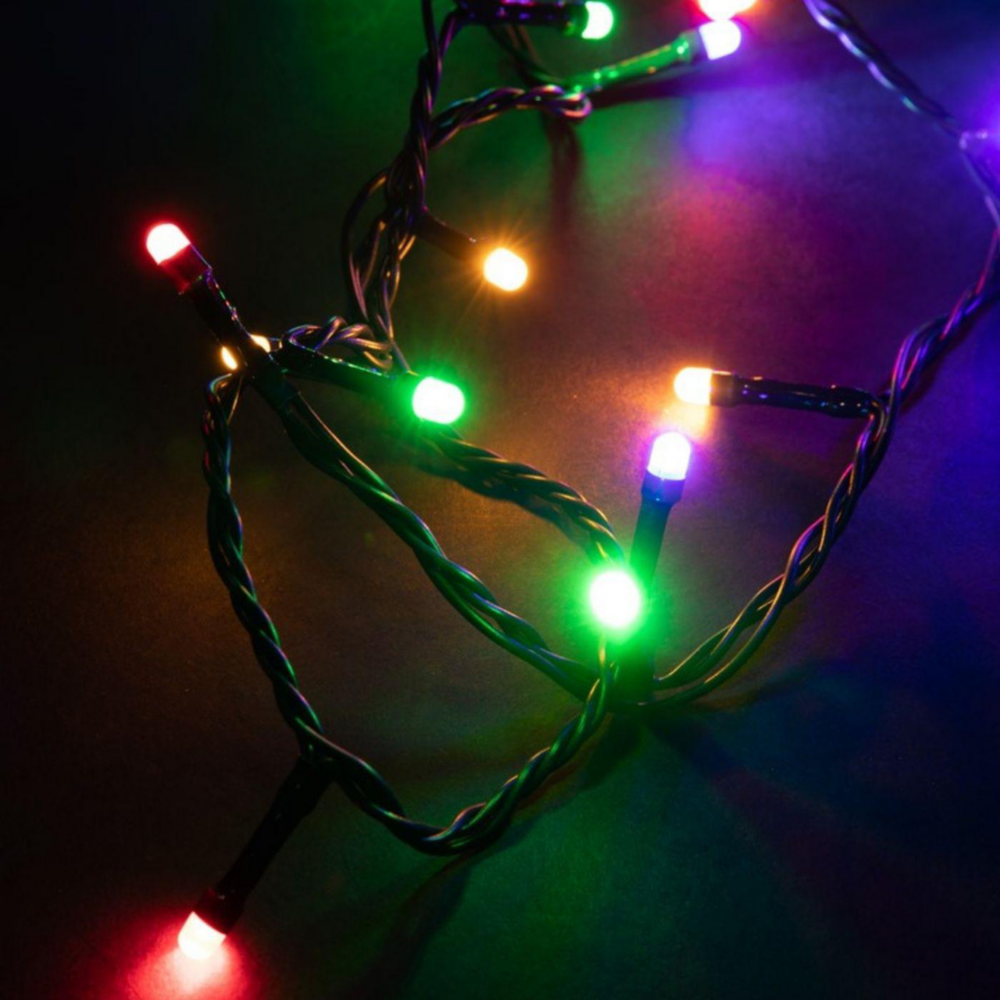 Guirlande LED 1000 Leds 20 Mètres Blanc Chaud CARREFOUR IMPORT Pour Noël