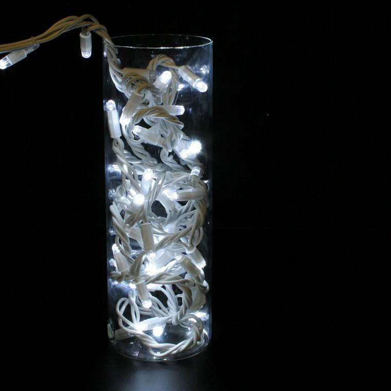 Guirlande LED avec 1000 LED Blanc chaud 100 m PVC