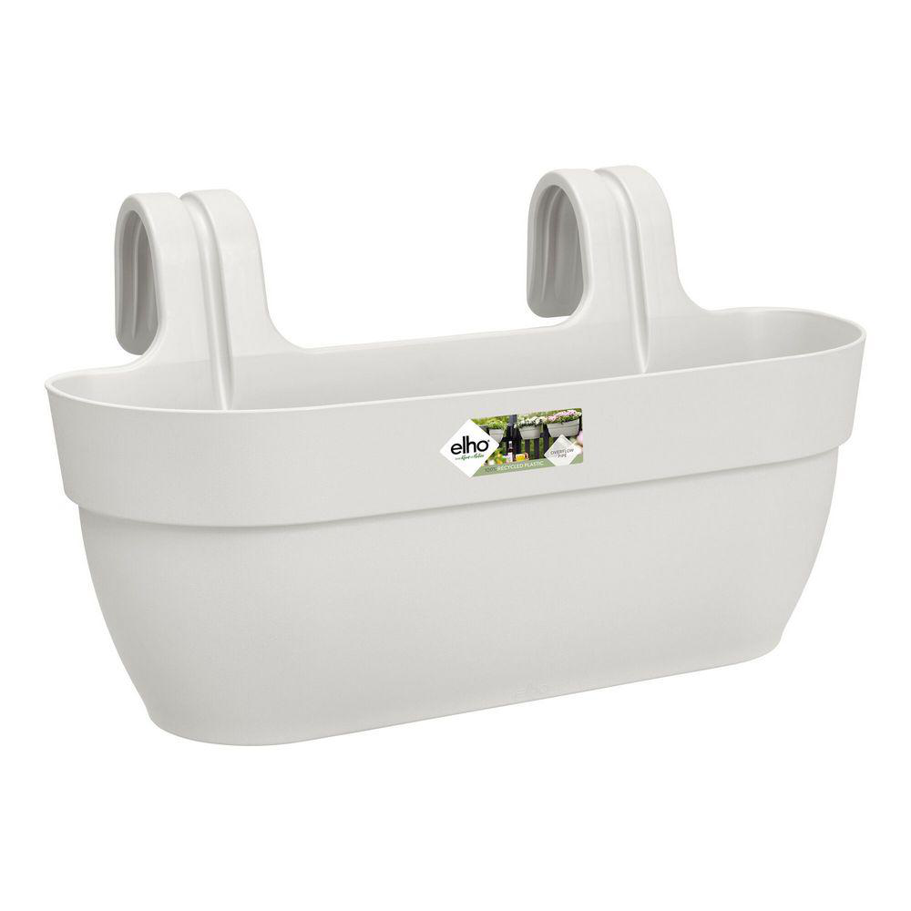 Elho Vibia Campana Easy Hanger L 46 - Pot Suspendu Pour Balcon & Extérieur - 46 X 26.5 Cm - Noir/Anthracite - Parfait Pour Tomates Et Plantes