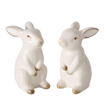 Visuel 1 du produit Pique décorative forme lapin marron Paddy - 3 x 25 x H 23 cm