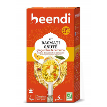 Visuel 1 du produit Riz basmati sauté au curcuma et gingembre Beendi - 250 g