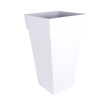 Visuel 1 du produit Pot Toscane carré haut XXL blanc H.80 cm