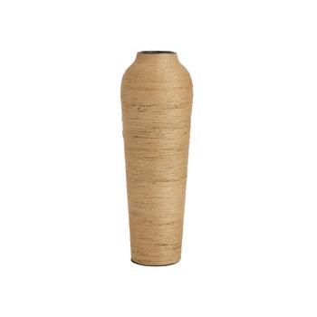 Visuel 1 du produit Vase en métal et corde naturel Nordin - Ø 16 x H 47 cm