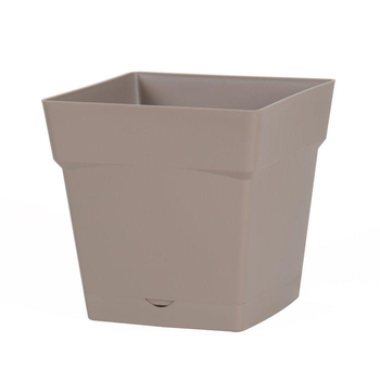 Visuel 1 du produit Pot carre Toscane Taupe L24,8 x l24,8 x H24