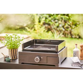 Visuel 1 du produit Plancha Modern électrique coloris noir en acier Forge Adour - 50,5 x 57,3 x 23,8 cm