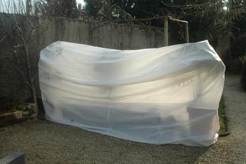 Visuel 1 du produit Housse d’hivernage géante avec zip d’ouverture/fermeture Jany - 3 x 1 x 2 m