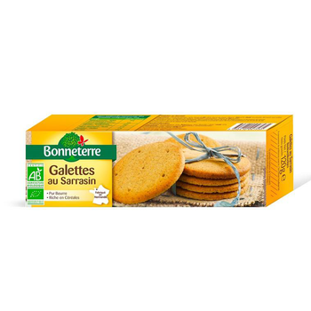 Visuel 1 du produit Galettes au sarrasin pur beurre bio Bonneterre - 120 g