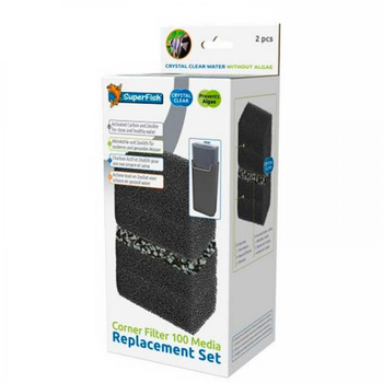 Visuel 1 du produit Kit de filtration d'angle, complet - SUPERFISH Corner Filter 100 - 100 unités