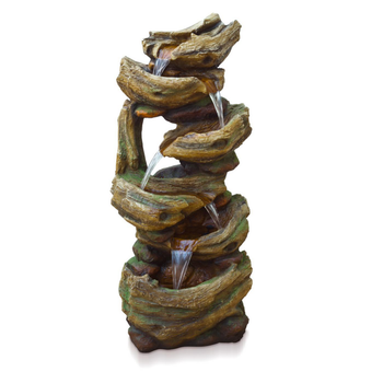 Visuel 1 du produit Kit fontaine en polyrésine avec pompe Xtra 900 Nature Outside Living Trabia - 37 x 46,5 x 105 x cm