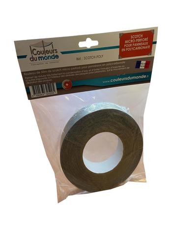 Visuel 1 du produit Scotch micro-perforé pour protection polycarbonate coloris gris Couleurs du monde