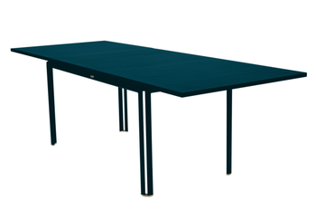 Visuel 1 du produit Table Costa à rallonges coloris bleu en aluminium Fermob - 160/240 x 91 cm