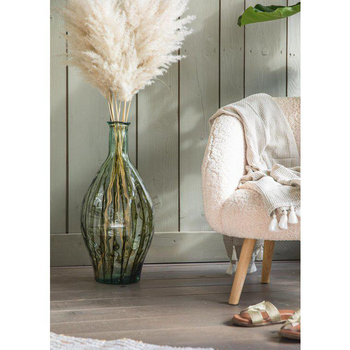 Visuel 1 du produit Vase en verre recyclé coloris vert Palermo - Ø 28 x H 60 cm