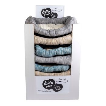 Visuel 1 du produit Couchage pour chien coloris multicolore corbeille rectangulaire Duvoplus - 85 x 70 x 19 cm