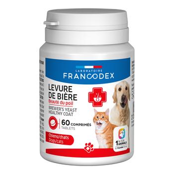 Visuel 1 du produit Levure de bière pour chien et chat - 60 comprimés