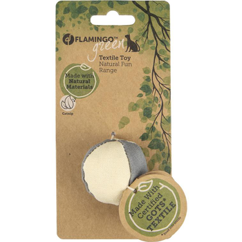 Visuel 1 du produit Jouet pour chat gris/beige Natural Fun Flamingo Balle - Ø 5 cm