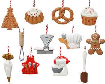 Visuel 1 du produit Figurine à suspendre thème pâtisserie en polyrésine - H 6,2 cm