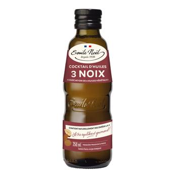 Visuel 1 du produit Huile bio mélange 3 noix Émile Noël - 250 ml