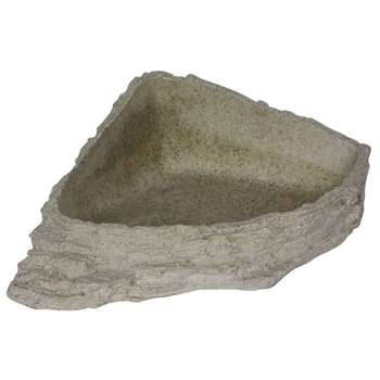 Visuel 1 du produit Bassin ou mangeoire pour terrarium coloris gris Reptile Planet Stone Age Series Dish - Taille XL 17 x 7,5 x 21 cm